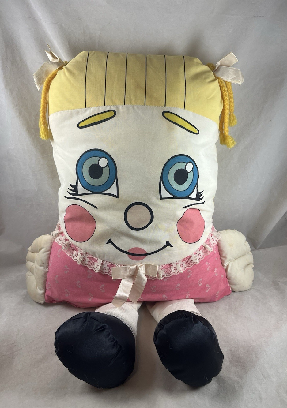 Pillow People 24" Sweet Dreams Girl Pal Yarn Hair Lovey Vintage 1985